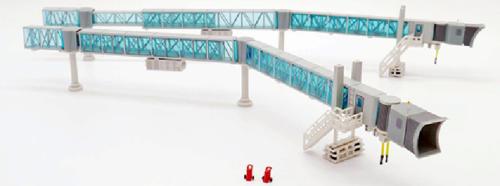 JC Wings Single Passenger blue boarding bridges for B737/A320 1:200 Model