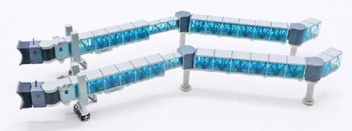 JC Wings Single Passenger Blue boarding bridges for B737/A320 1:400 Model