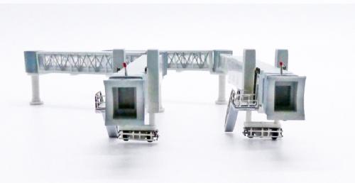 JC Wings Single Passenger Transparent boarding bridges for B737/A320 1:400 Model