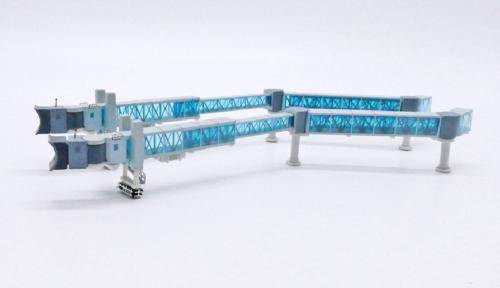 JC Wings Single Passenger Blue boarding bridges for B737/A320 1:400 Model