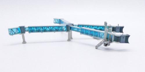 JC Wings Single Passenger Blue boarding bridges for B737/A320 1:400 Model